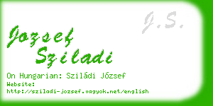 jozsef sziladi business card