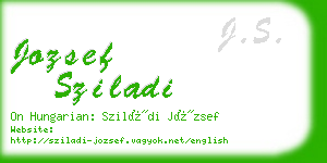 jozsef sziladi business card
